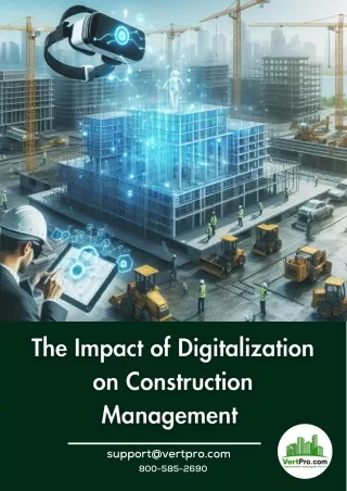 The Impact of Digitalization on Construction Management