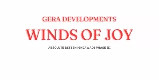 Gera Winds Of Joy Hinjewadi Pune Brochure