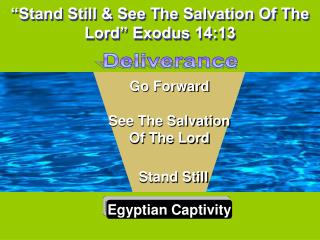 “Stand Still &amp; See The Salvation Of The Lord” Exodus 14:13