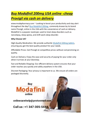 Buy Modafinil 200mg USA online