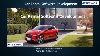 Car Rental Software Development