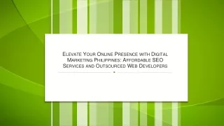 Elevate Your Online Presence with Digital Marketing Philippines