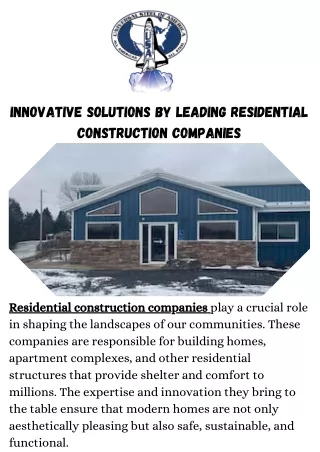 Premier Residential Construction Companies Universal Steel