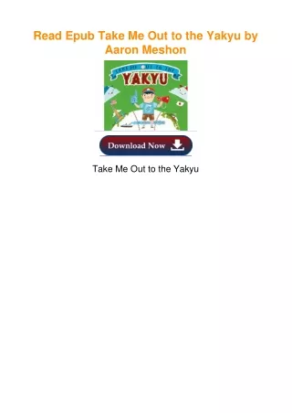 (Unlimited ebook) Take Me Out to the Yakyu by Aaron Meshon
