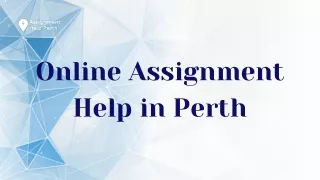 Online Assignment Help in Perth