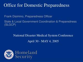 Office for Domestic Preparedness