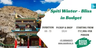 Spiti Winter - Bliss in Budget