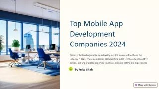 Top Mobile App Development Companies 2024