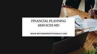 Financial Planning Services MD PPT