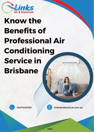 Know the Benefits of Professional Air Conditioning Service in Brisbane