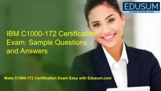 IBM C1000-172 Certification Exam_ Sample Questions and Answers