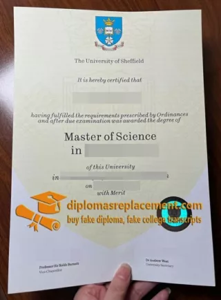 Where to order a fake University of Sheffield diploma replacement online?