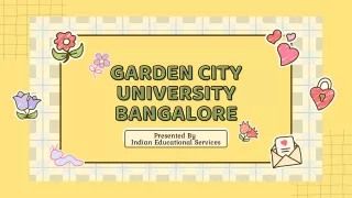 Garden City University Bangalore