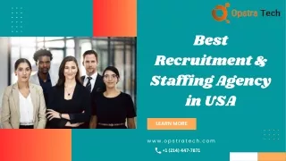 Best Recruitment & Staffing Agency in USA