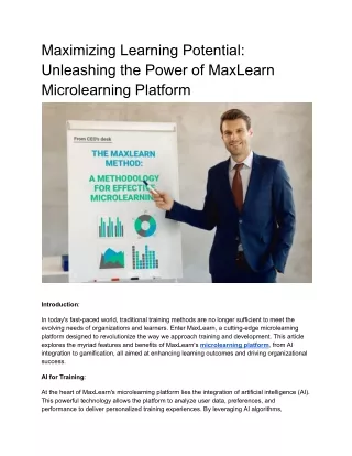 Maximizing Learning Potential_ Unleashing the Power of MaxLearn Microlearning Platform (1)