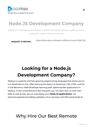 Node JS Development Company