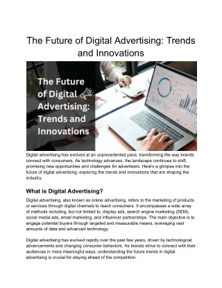 The Future of Digital Advertising_ Trends and Innovations