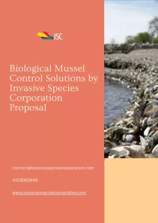 Biological Mussel Control Solutions by Invasive Species Corporation