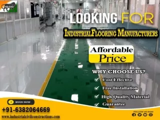 Industrial Flooring Manufacturers Chennai, Coimbatore