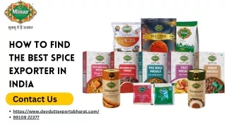 How to Find the Best Spice Exporter in India