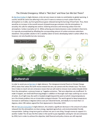 The Climate Emergency 24.5.24