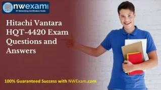 Hitachi Vantara HQT-4420 Exam Questions and Answers