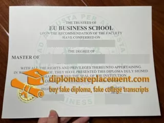 Fake EU Business School diploma for sale, buy EU degree