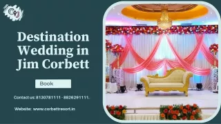 Destination Wedding Planner in Jim Corbett