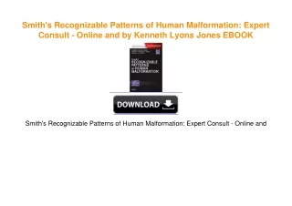 Smith's Recognizable Patterns of Human Malformation: Expert Consult - Online and by