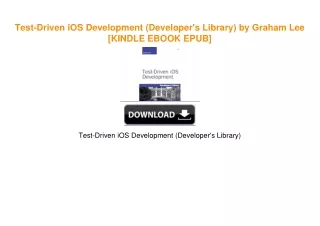 Test-Driven iOS Development (Developer's Library) by Graham Lee Book PDF EPUB
