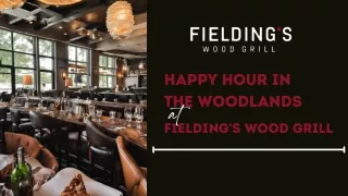 Enjoy Happy Hour in The Woodlands with Signature Cocktails and Bites