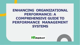 What is Performance Management System