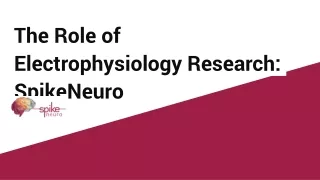 The Role of Electrophysiology Research_ SpikeNeuro