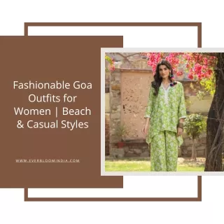 Trendy Goa Outfits for Women  Perfect Vacation Looks