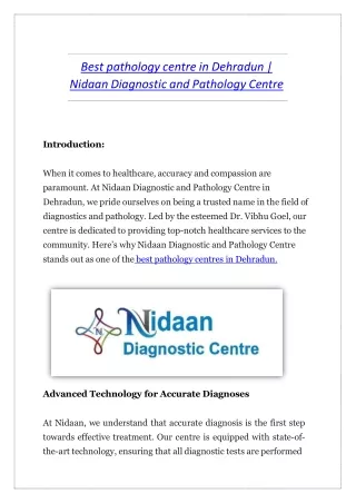 Best pathology centre in Dehradu1