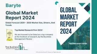 Baryte Market Size, Share, Trends And Forecast Report, 2024-2033