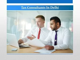 Tax Consultants In Delhi