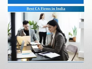 Best CA Firms in India