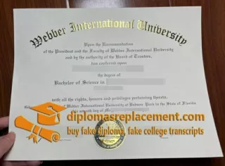 buy fake WIU diploma, Webber International University degree