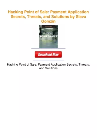 Hacking Point of Sale: Payment Application Secrets, Threats, and
