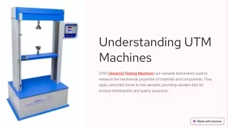 UTM Machine: How Does It Improve Material Testing and Quality Control?