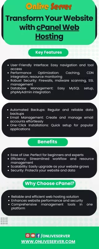 cPanel Web Hosting: Simplify Your Website Management