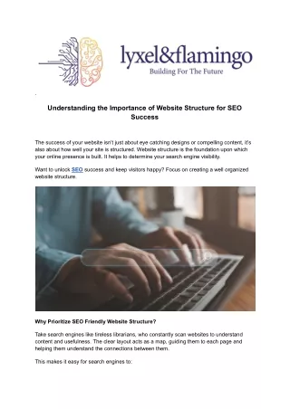 Create an SEO-Friendly Website Architecture with Lyxel & Flamingo