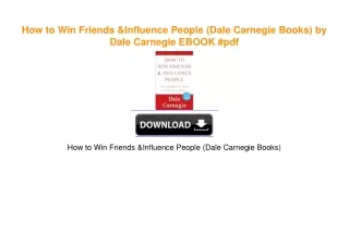How to Win Friends & Influence People (Dale Carnegie Books) by Dale Carnegie download