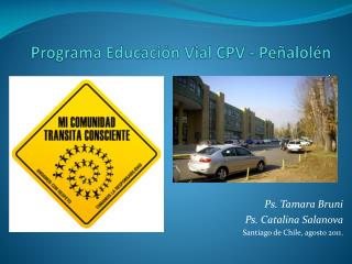 Programa Educación Vial CPV - Peñalolén .