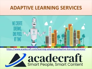 Adaptive Learning Solutions: Things You Should Know