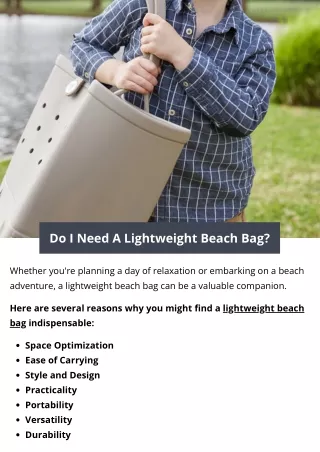 Do I Need A Lightweight Beach Bag?