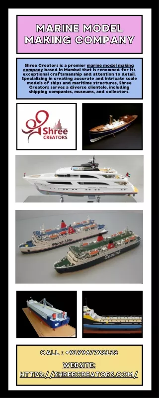 Best Marine Model Makers in Mumbai - Shree Creators