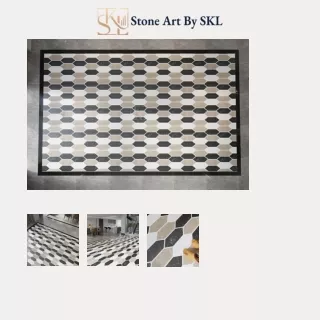 Hexagonal Inlay Flooring - Decorative Flooring - Stone Art By SKL