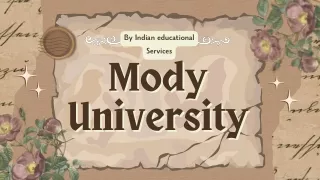 Mody University